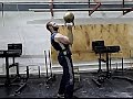 Bottom-up push-press of 50 kg (110 lb) kettlebell