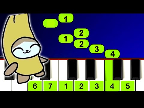 Banana cat accident - Piano Tutorial très facile (Memes)
