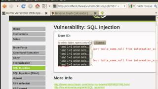 DVWA Sql injection - easy lvl