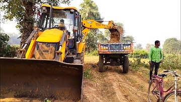 Mahindra 475 DI Tractor Fully Loaded Mud By Jcb 3dx Backhoe Machine | Jcb Video | Jcb Video Cartoon