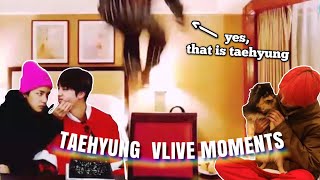 taehyung being extra on vlive