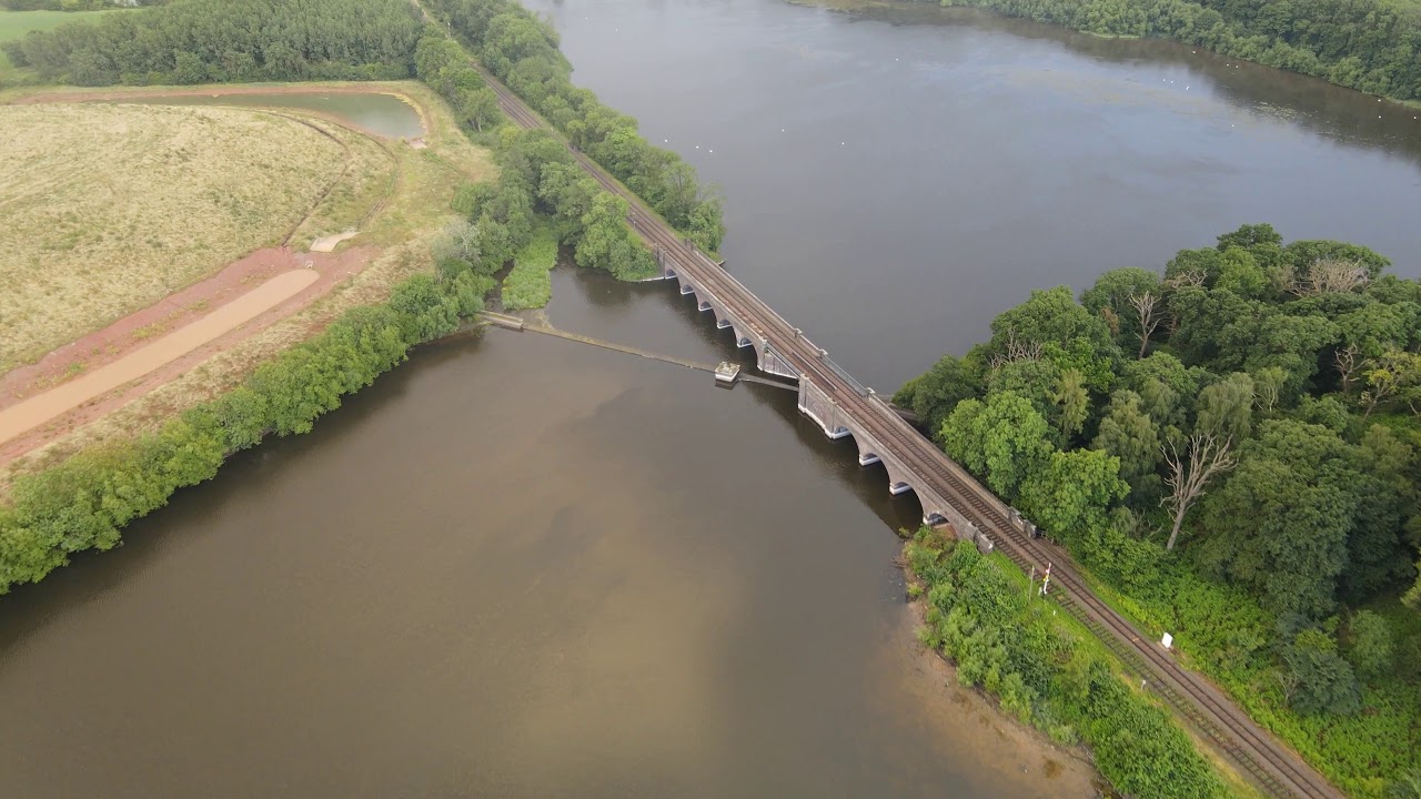 Swithland Reservoir and Victorian Pumping Station Drone Flyover With Great Central Railway