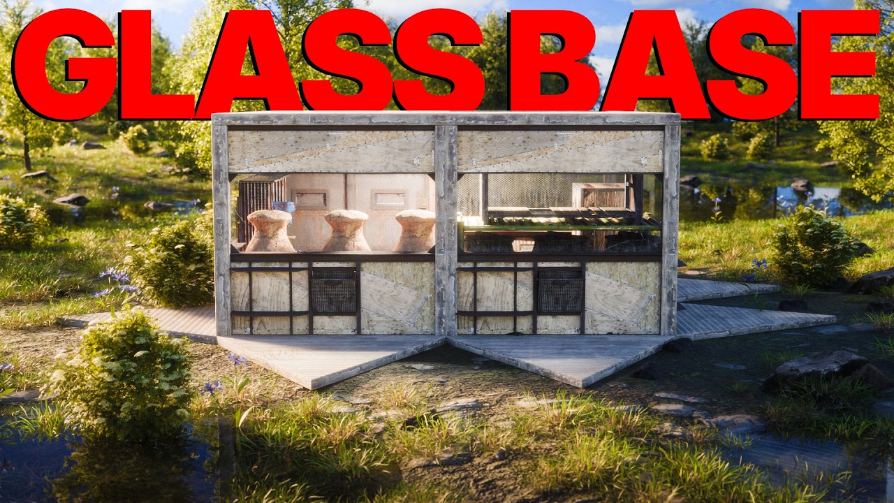 Rust - Building a GLASS Base on Wipeday