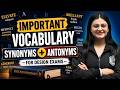 Most Important Vocabulary Words for NID, NIFT, UCEED &amp; NATA Exams | Synonyms &amp; Antonyms