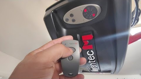 Set limits for Marantec M4500e  Garage door opener