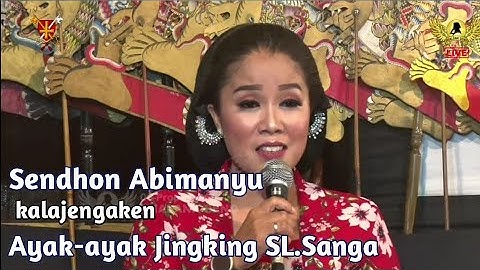 Sendhon Abimanyu kalajengaken Ayak-ayak Jingking laras Slendro pathet 9. salam "Luwes Merdika"
