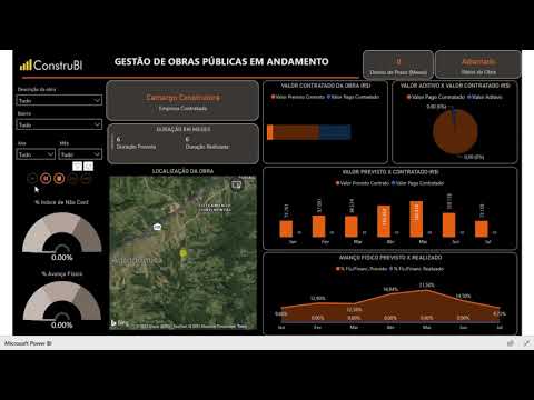 Gestão de Obras Públicas com Power BI #ConstruBI
