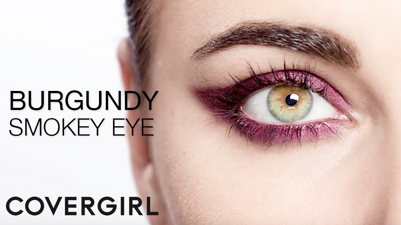 Burgundy Smokey Eye Makeup Tutorial COVERGIRL YouTube