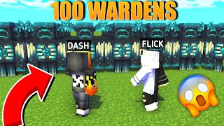 100 Wardens 😱Vs Me And @FlickEmpire in Minecraft screenshot 3