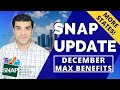 December SNAP Food Stamps Maximum Benefit Extension: SNAP EBT Food Stamps Allotments & Payout Dates.