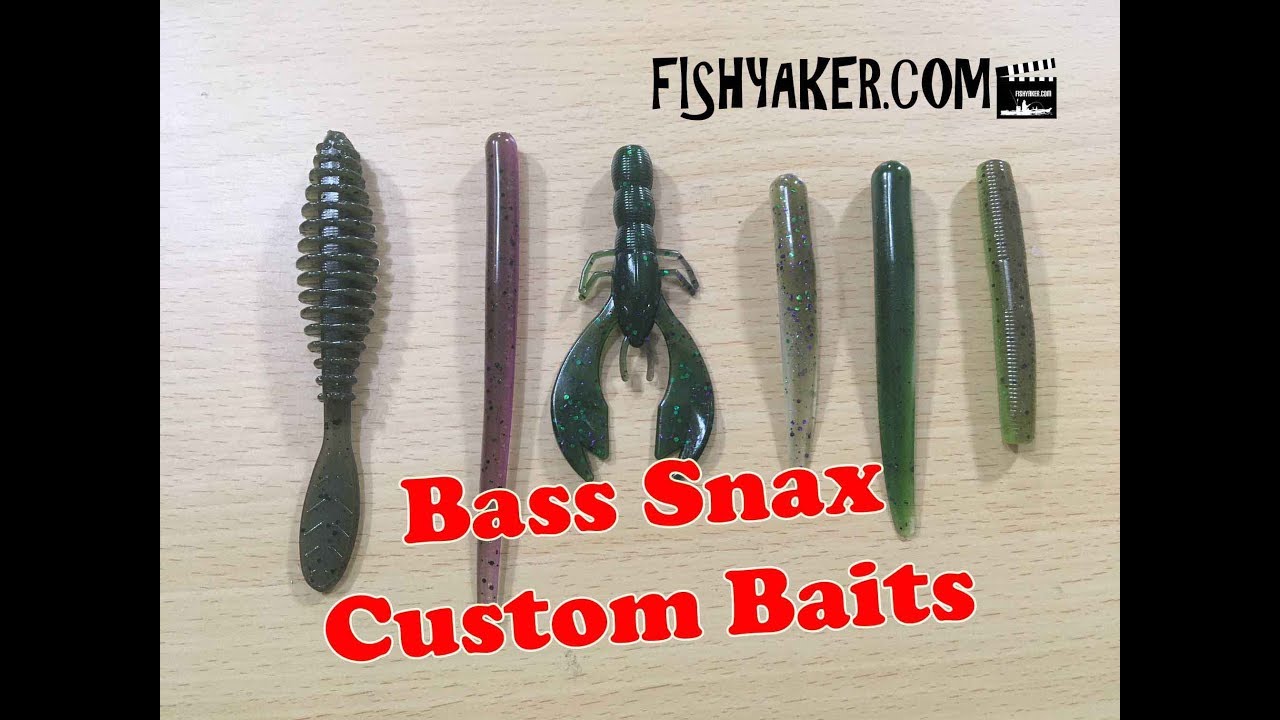 bass snax custom painted lures Bass Snax Custom Baits, Soft Plastic Fishing Lures