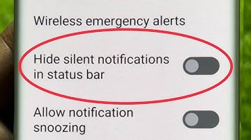 How To Turn ON/OFF Hide silent notifications in status bar in Motorola Edge Plus