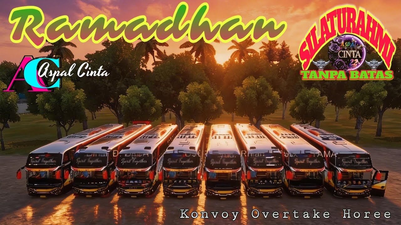 KONVOY RAMADHAN MESRA #bussimulatorindonesia #ramadan  #kodenamebussid 