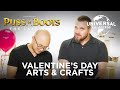 How to Make a 'Puss in Boots' Themed Valentine's Day Card 💗 | Puss in Boots: The Last Wish