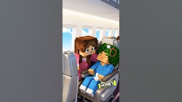 Steve Safe From A Plane Crash, But His Mom 😢 #minecraft #funny #comedy #roblox #shorts
