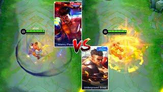 Paquito Underground Boxer Special Skin VS Manny Pacquiao Licensed Skin MLBB