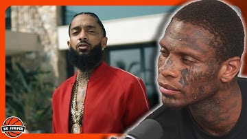 Stu Boy Blue Breaks Down Crying Talking about Nipsey