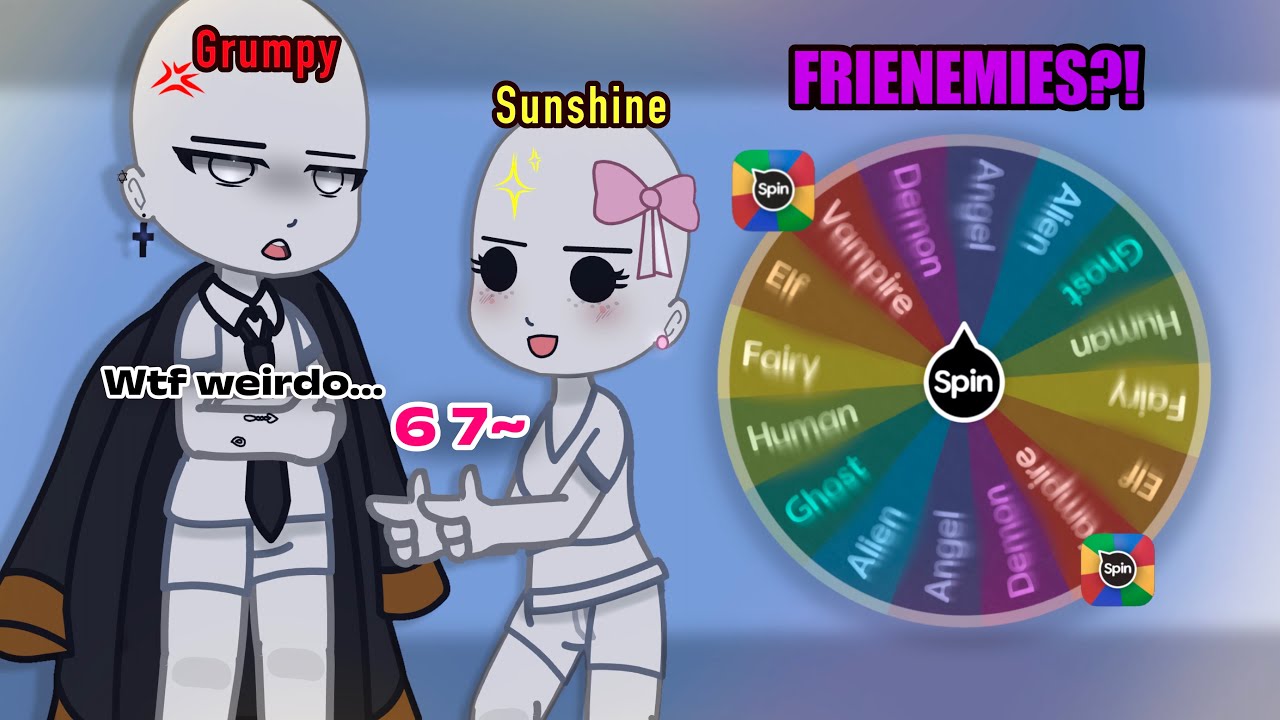 Making a Gacha Couple OC [GRUMPYXSUNSHINE EDITION]💀🎀|| (Spin The Wheel)