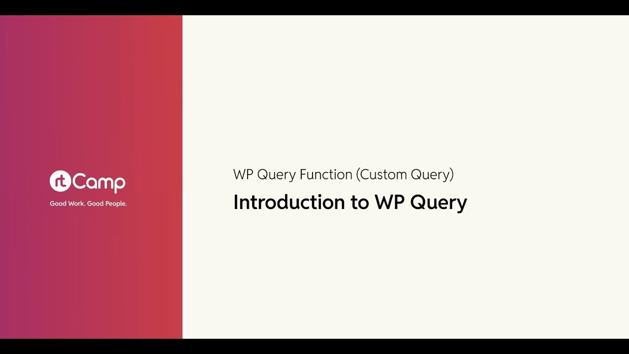 Introduction to WP Query - YouTube