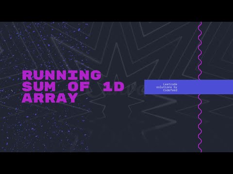 Running sum of 1d array [Leetcode solution] [Coding interview questions] [Coding interview]