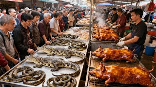 Download Lagu 中国最生猛的大集市，凶猛的鳄鱼、毒蛇当街售卖，生意火爆，老鼠也能做成腊味，脆皮烧猪最受欢迎，鲮鱼饼非常Q弹，广东经典凉茶雷公根甘蔗汁， 细腻爽滑的广东肠粉，中国最传奇的市场，一定不要错过！ MP3