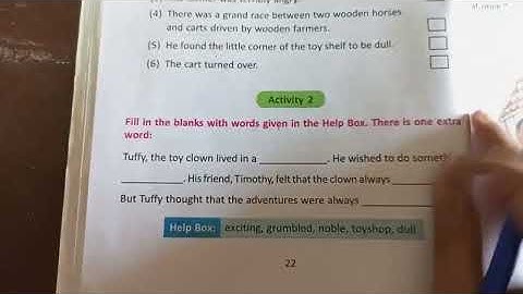 Class-6 // English // Lesson - 2 // The Adventurous Clown  // Activity - 1,2,3 // West Bengal board