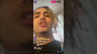 Lil Pump Angry And Complaning On Instagram Live