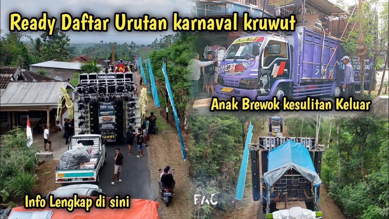 Daftar Urutan karnaval kruwut Wonosari, Anak brewok Kesulitan keluar dri persembunyian.