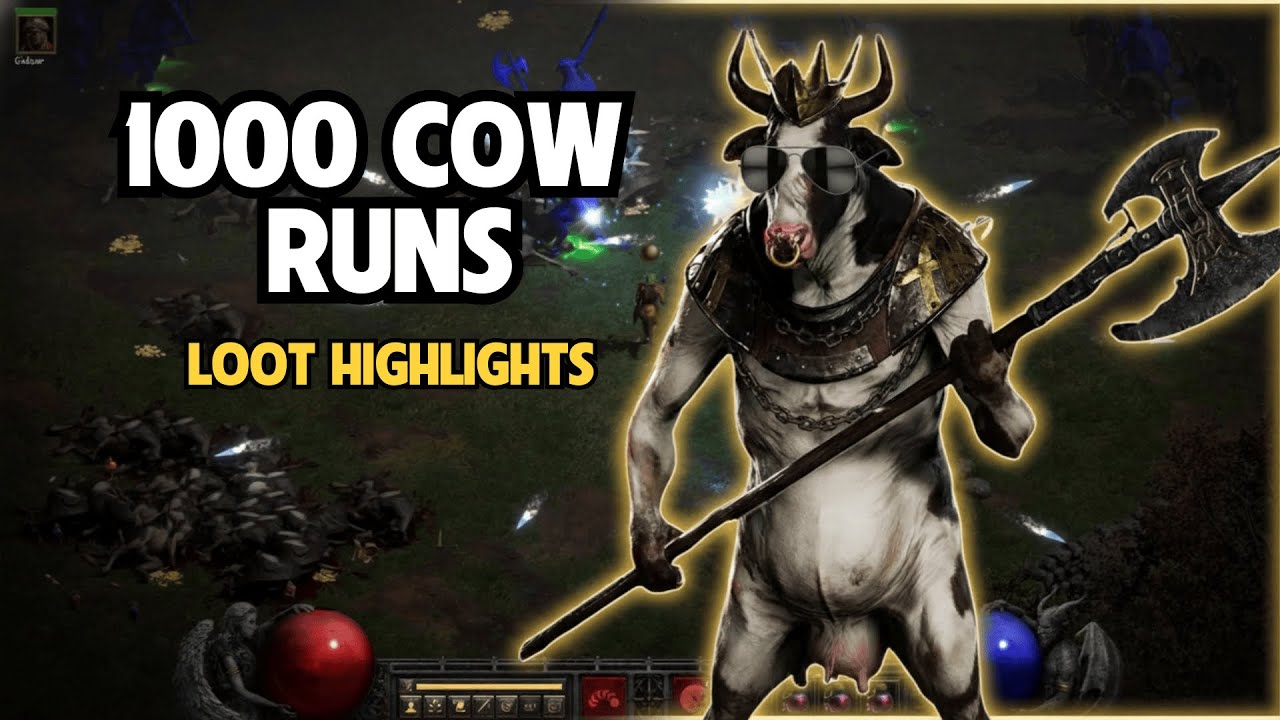 I Farmed the Cow Level 1000 Times… And This Is What Happened | D2R Loot Highlights