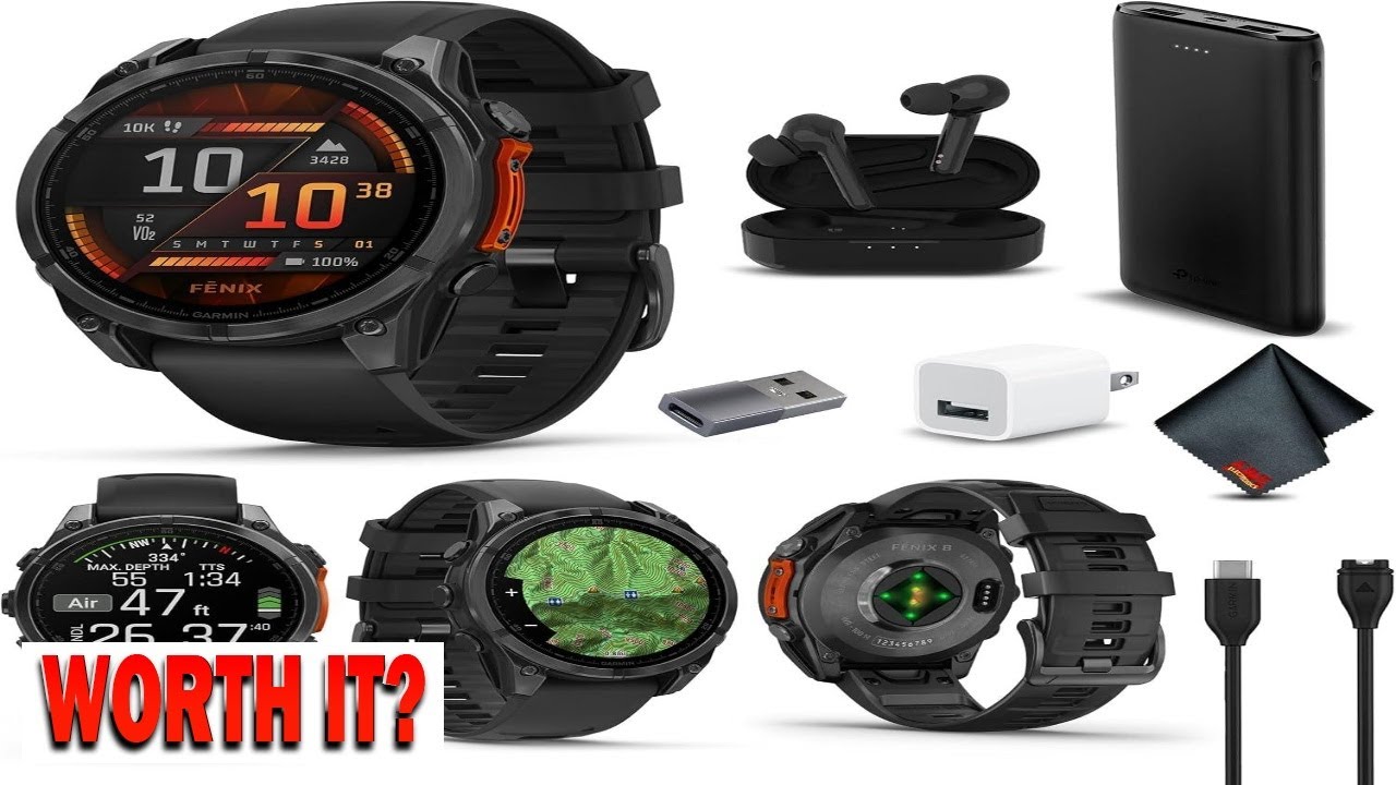 Умные часы Garmin Fenix ​​8 47 мм AMOLED Premium Multisport GPS Slate Gray - B0F1C4J9L9