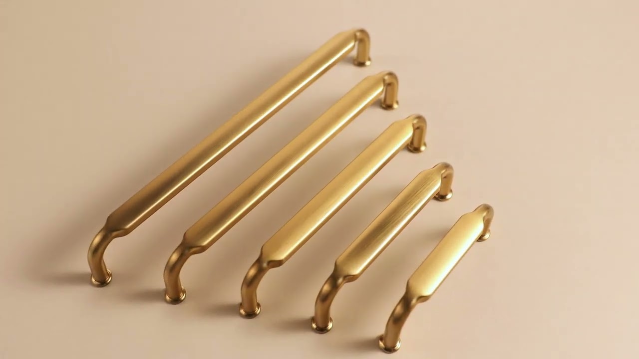 Goo-Ki Brushed Gold Cabinet Pulls Modern Kitchen Hardware