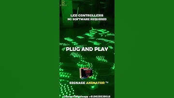 Pixel Animator- No software required ! Plug and play multiple colours with pixel signage animator
