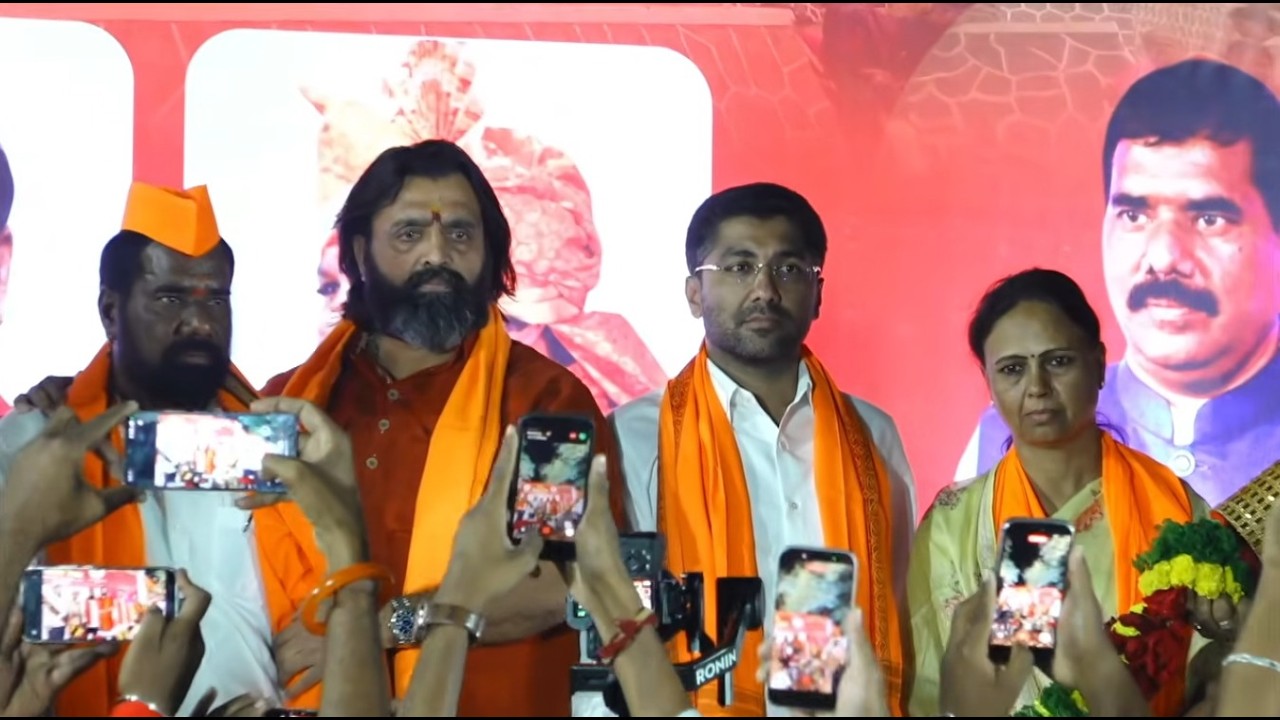 Hindu Virat Sabha LIVE : Ahilyanagar : Madhi : Maharashtra News : ABP Majha LIVE