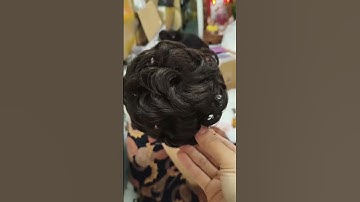 Búi tóc giả trung niên xoăn #buitocgia