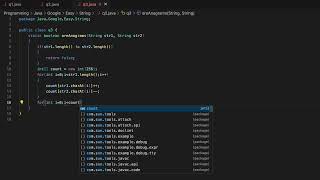 Java: Check if two strings are anagrams (contain the same characters in different orders).