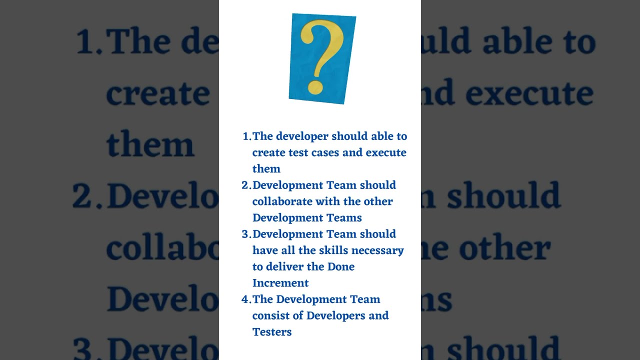 Agile Quiz Questions What Do We Mean By A Cross functional Agile Quiz Questions What Do We Mean By A Cross functional