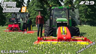 Mowing clover & alfalfa w/ MrsTheCamPeR | Animals on Ellerbach | Farming Simulator 19 | Episode 29