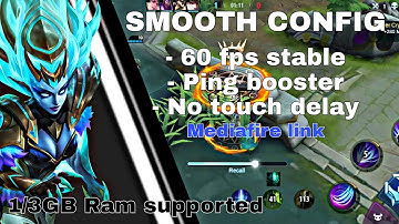 LATEST!! NEW SMOOTH ML CONFIG  60 FPS ANTI LAG - YUKOO PLAYSS