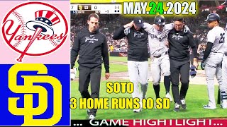 Yankees vs. Padres (05/24/24) [7+8+9th innings] GAME Highlights | MLB Season 2024