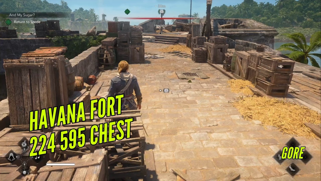 Havana Fort 224 595 Chest | AC Black Flag Resynced - YouTube