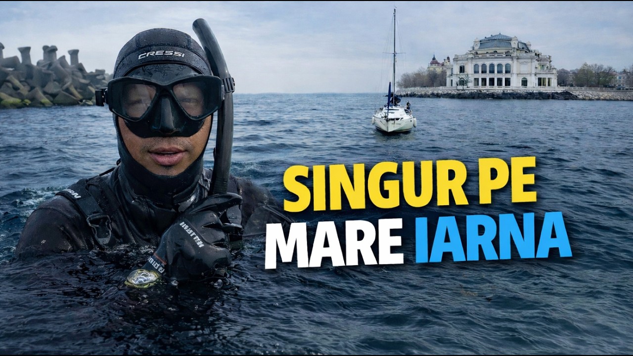 SUPRAVIEȚUIRE IARNA PE MARE ❄️ Mănânc ce prind | Pescuit & Scufundări