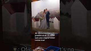 Theres something magical about rainy day weddings tho... #Shorts #kvtfineart