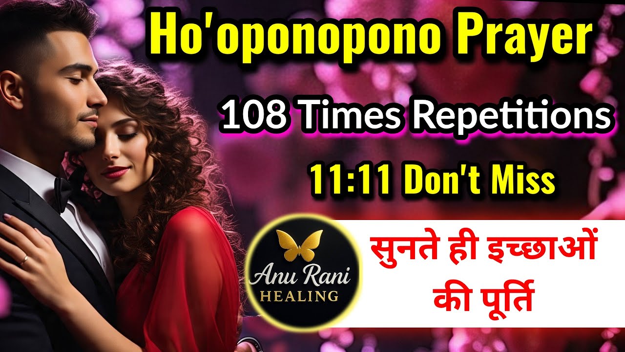 Ho'oponopono Prayer 108 Times | All Wish Manifestation | Deep Healing, Sp Manifestation Anu Rani LOA