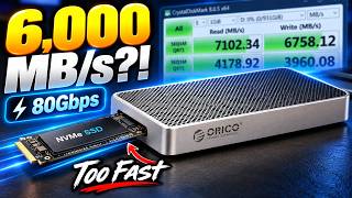 6,000 MB/s External SSD?! ORICO X50PRO Thunderbolt 5 Review #orico #thunderbolt5 #nvmessd #nvme
