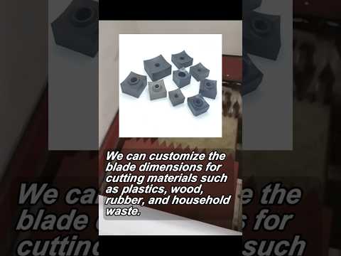 Video Guide Single Shaft Shredder Blades for Efficient Recycling