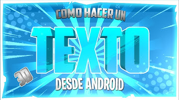 TUTORIAL|| como hacer un texto 3d en android || ps touch ||