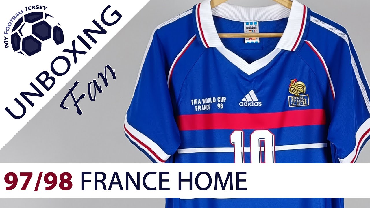 France Home Retro Jersey 97/98 Zidane (Messi100) Fan Version