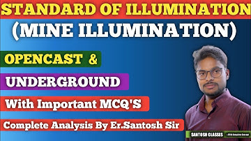 MINE ILLUMINATION || STANDARD OF ILLUMINATION IN O/C & U/G MINE |Complete Analysis By Er.SANTOSH SIR