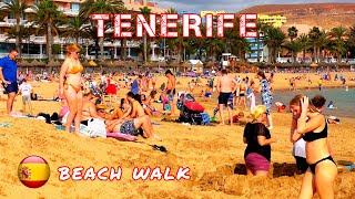 Beach Walk in Las Americas. Tenerife today 4K
