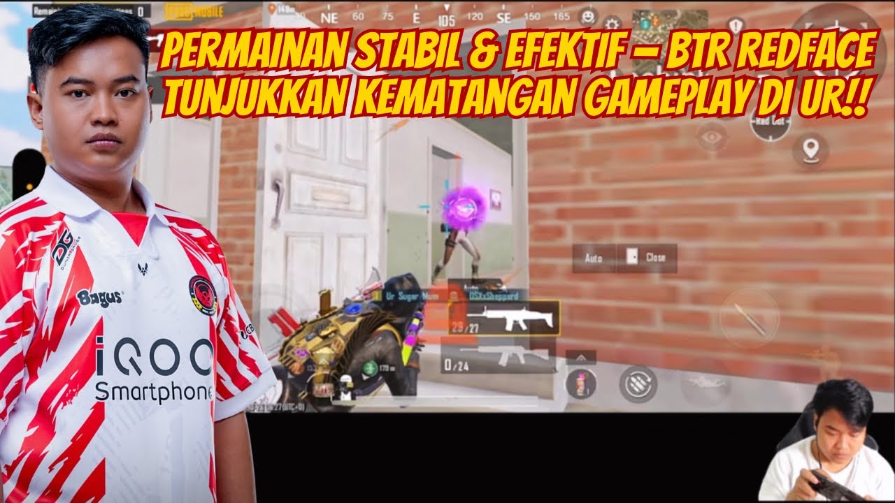 Gameplay Ganas BTR Redface di UR — Aim Lengket, Movement Lincah, Lawan Auto Rata 🥶😱 